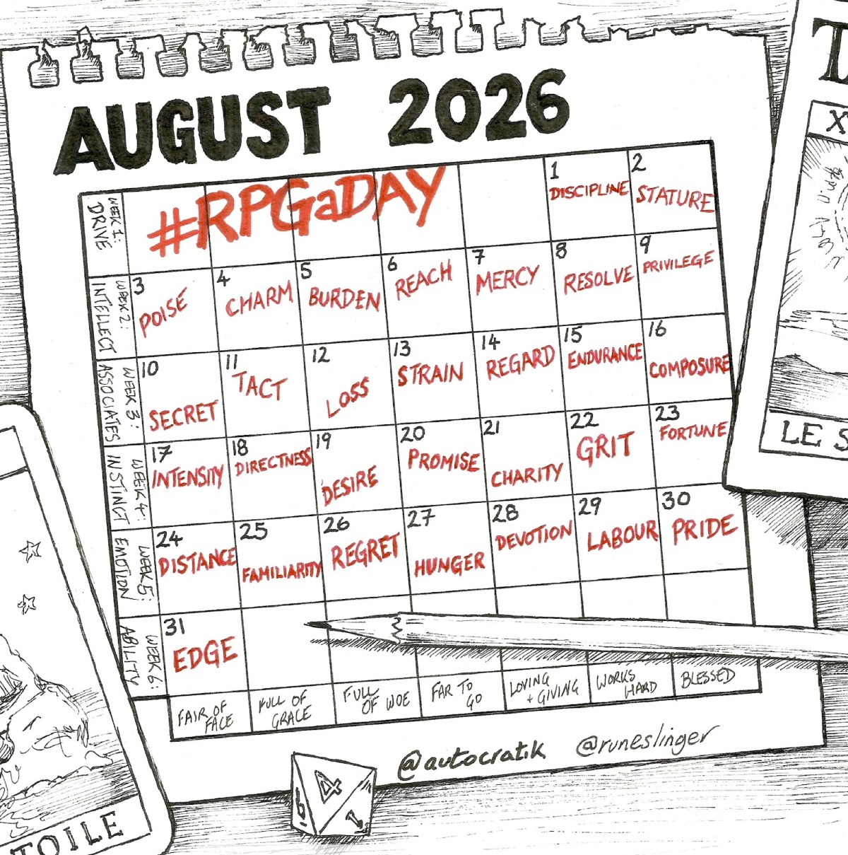 #RPGaDAY2026 Day 1:&nbsp;Discipline